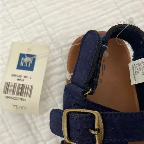 GAP Blue Sandals Double Strap Adjustable Buckles - Picture 2 of 5